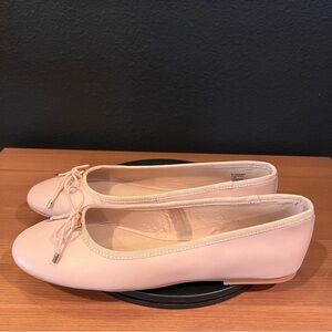 Steve Madden Women’s Pink Blossoms Leather Ballet Bow Slip On Flats Size 10 M